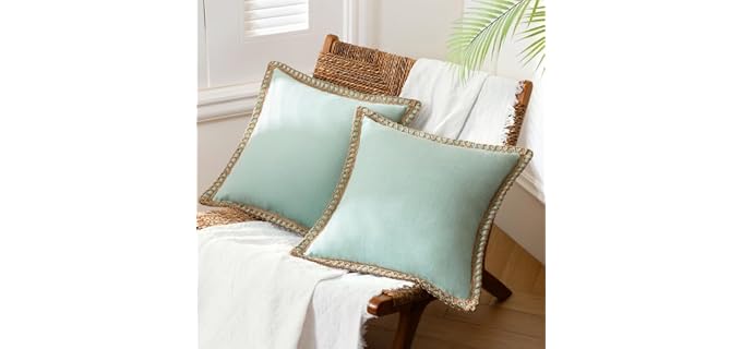 Phantoscope Coastal Aqua Soft Pillow Cover
