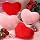 Queekay Valentine Heart Soft Plush Long Pillow