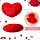 Queekay Valentine Heart Soft Plush Long Pillow