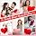 Queekay Valentine Heart Soft Plush Long Pillow