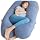 Queen Rose Pregnancy U-Shaped Washable Long Cooling Body Pillow