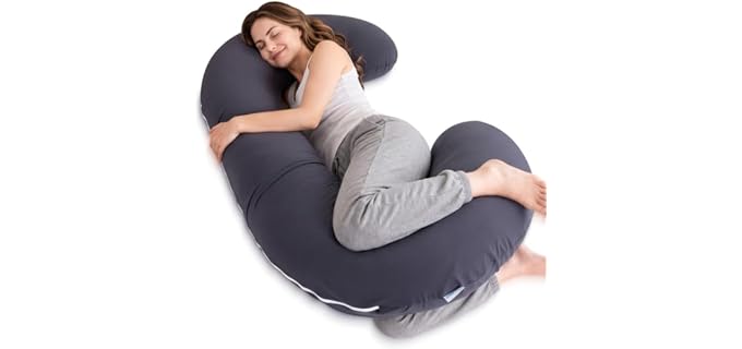 Queen Rose C-Shaped Soft Cooling Body Pillow
