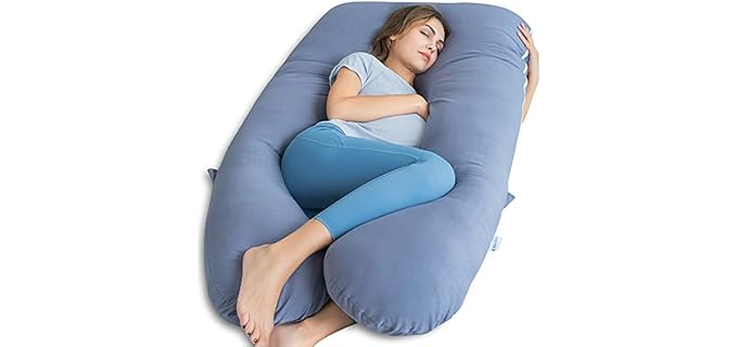 Queen Rose Pregnancy U-Shaped Washable Long Cooling Body Pillow