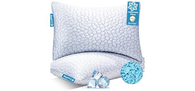 Qutool Cooling Adjustable Shredded Memory Foam Pillow