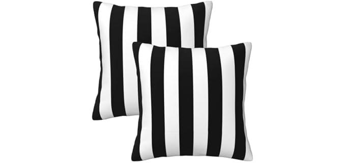 Qwalnely Sets Striped Soft Washable Pillow Cover