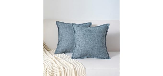 Rdqrdq Decorative Linen Washable Pillow Cover