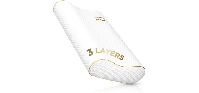 Royal Therapy Cervical Contoured Adjustable Memory Foam Pillow