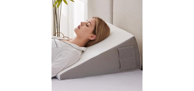 Ruqmuis Classic Soft Washable Contoured Wedge Pillow