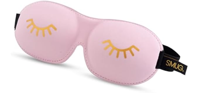 SMUG Blackout Travel Contoured Adjustable Eye Mask