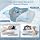 Saheyer Cervical Washable Contoured Memory Foam Pillow