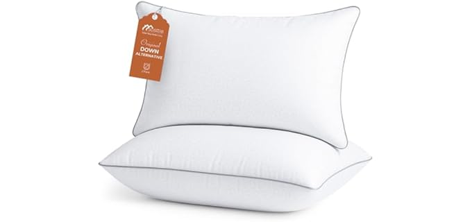 Sasttie Firm Plush Washable Down Alternative Pillow