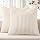 Simmore Fall Cream Soft Plush Washable Pillow Cover
