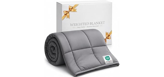 Smart Queen Weighted Soft Washable Cooling Blanket