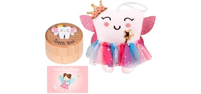 Sqimzar Tooth Fairy Soft Plush Pillow