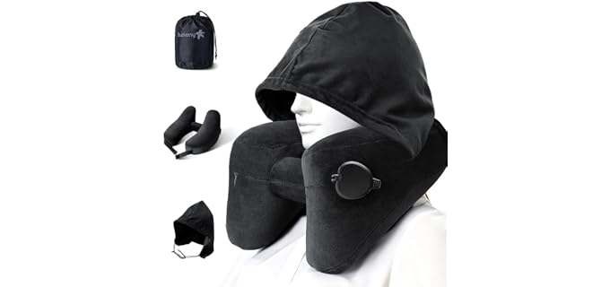 Sunany Classic Adjustable Memory Foam Travel Pillow