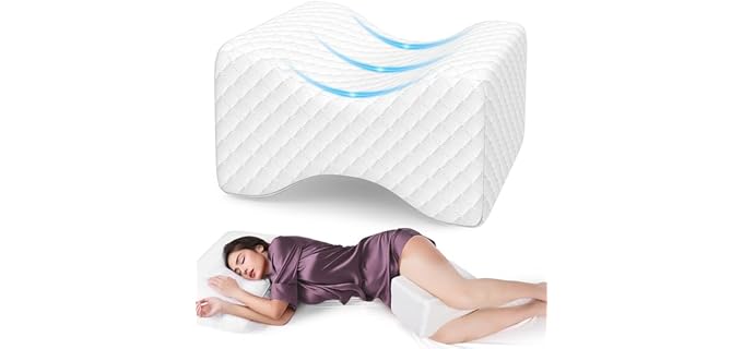 SweetSlubr Classic Pregnancy Memory Foam Knee Pillow