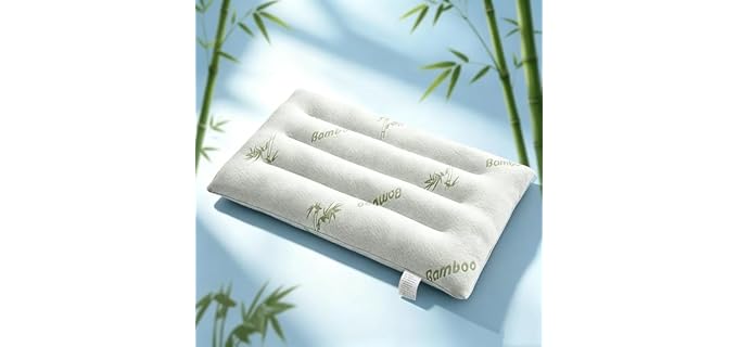 Swtmerry Thin Firm Washable Contoured Pillow