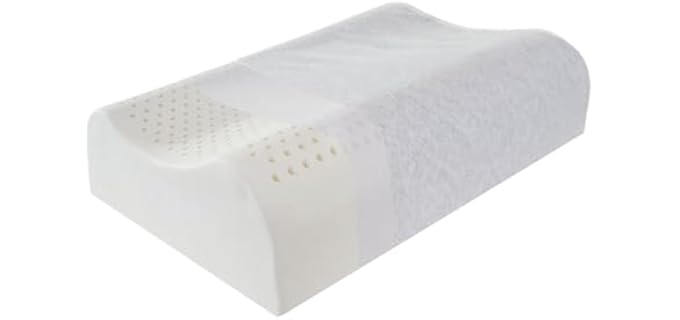 Tiersini High-Profile Natural Firm Contoured Latex Pillow