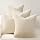 Topfinel Decorative Beige Soft Washable Pillow Cover