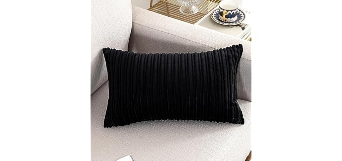 Ugs Ugasa Velvet Lumbar Soft Plush Washable Pillow Cover