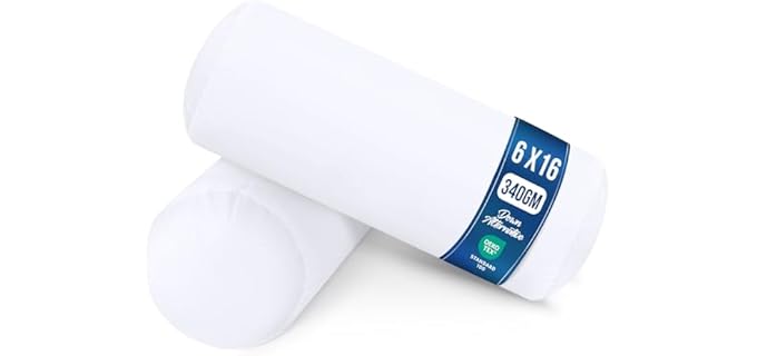 Utopia Bedding Bolster Cervical - Plush Pregnancy Contoured Pillow Insert Utopia Bedding Bolster Cervical Plush Pregnancy Contoured Pillow Insert