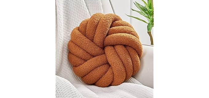 Uvvyui Knot Soft Plush Wool Throw Pillow