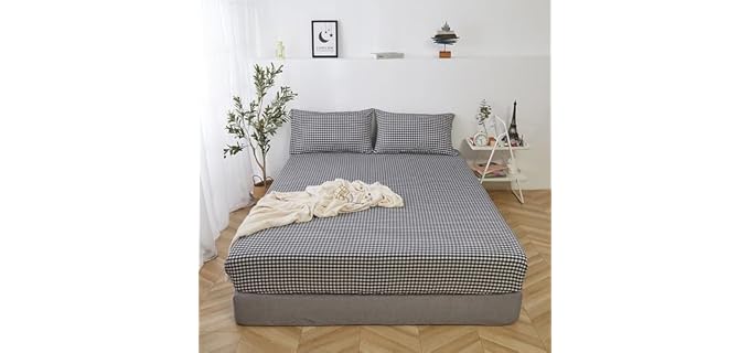 Wellboo Black White Soft Washable Pillowcase