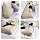 Wowmax Headboard Firm Plush Washable Wedge Pillow