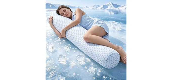 YZ HOME Cooling Bolster Shredded Memory Foam Body Pillow