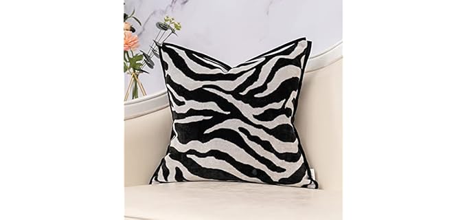 Yangest Black Square Soft Pillow Cover