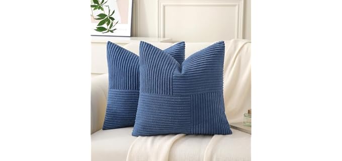 Yosodeko Denim Blue Soft Washable Pillow Cover